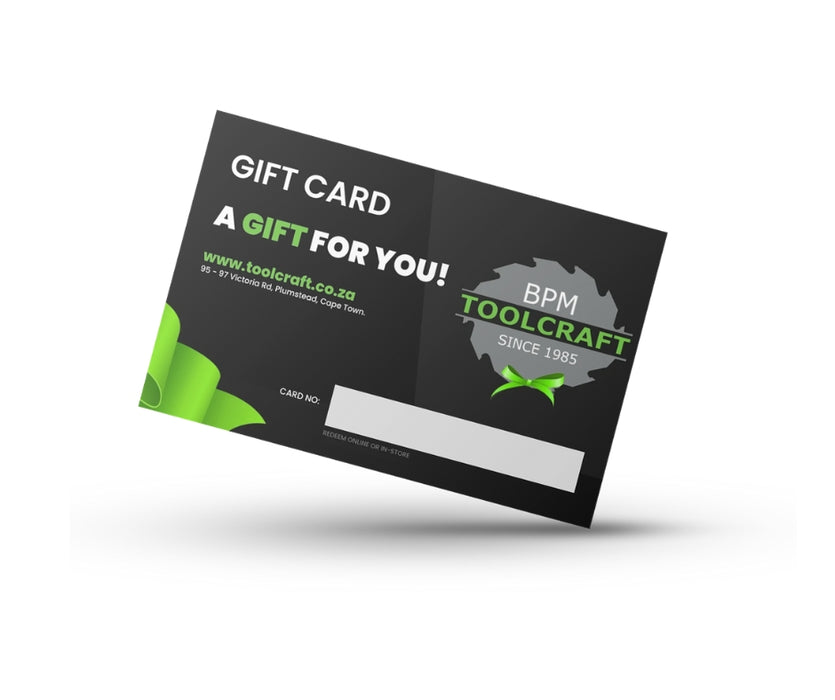 Toolcraft | Gift Card / Voucher - Choose Your Value From R100