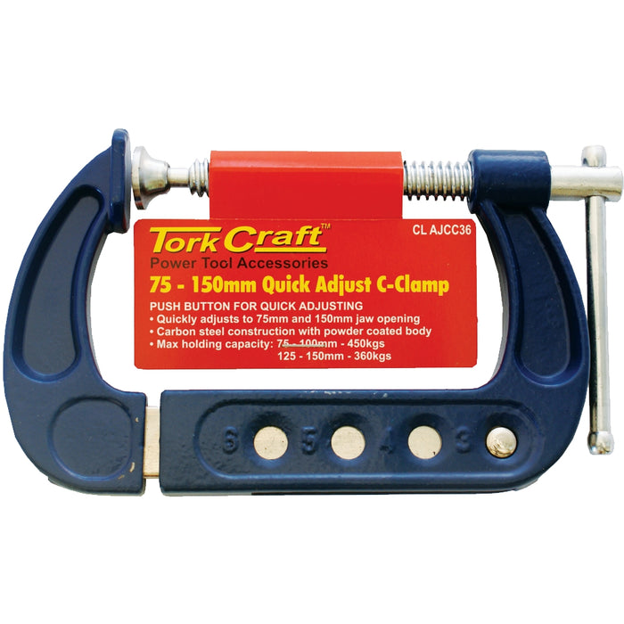 Tork Craft | C-Clamp Quick Adjustable 75 - 150mm