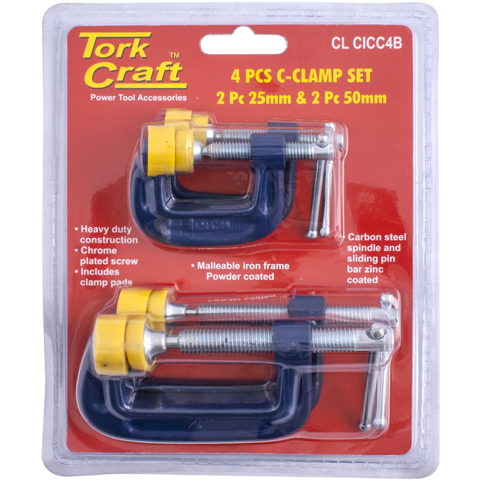 Tork Craft | C-Clamp 4Pc Set