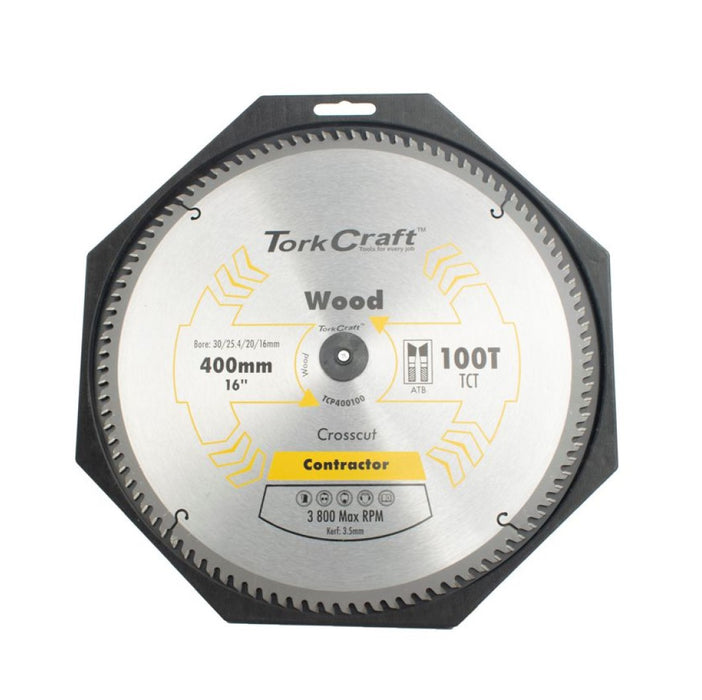 Tork Craft | Saw Blade TCT 400X100T 30/25,4mm Contractor