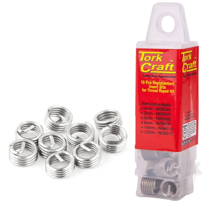 Tork Craft | Thread Repair Kit M5X1D Replacement Inserts 10Pc