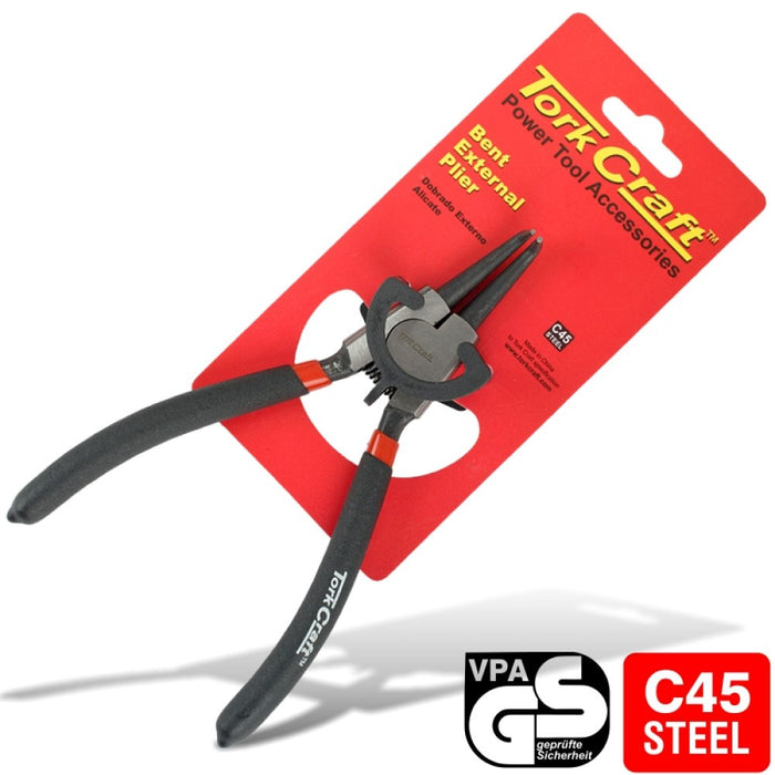 Tork Craft | Pliers Circlip Bent External 170mm