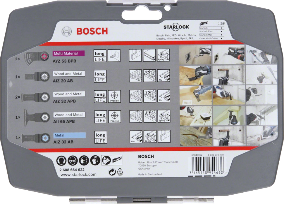 Bosch Professional | Electricians Set for Multi-Tools 6Pc