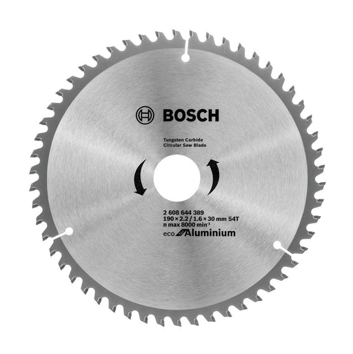 Bosch | Circular Saw Blade 190 x 30mm x 54T Optiline Eco for Aluminium - BPM Toolcraft