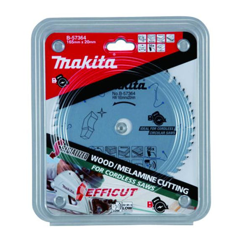 Makita | Circular Saw Blade 160 x 20mm x 56T Efficut Specialised for Cordless Saws - BPM Toolcraft