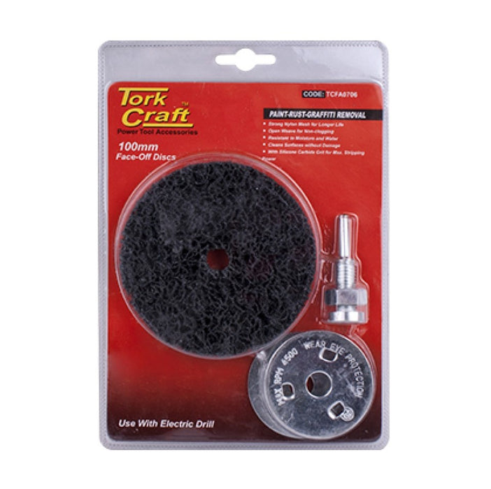 Tork Craft | Face Off Disc 100mm for Drills