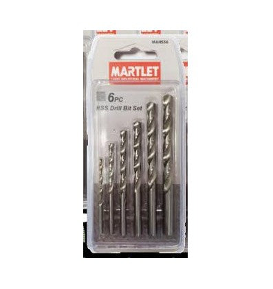 Martlet Hss Drill Bit set 6pc - 3,4,5,6,7+8mm - BPM Toolcraft