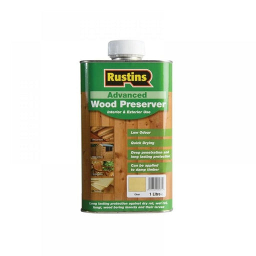Rustins | Advanced Wood Preserver Clear 1l - BPM Toolcraft