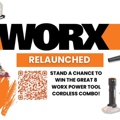 THE GREAT 8 WORX POWER TOOL CORDLESS COMBO GIVEAWAY!