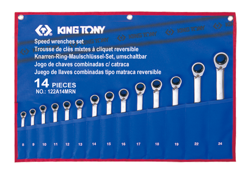 King Tony | Reversible Speed Wrench Set 14 Pc-Toolcraft