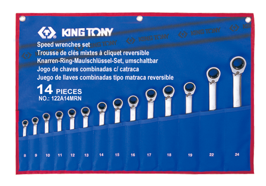 King Tony | Reversible Speed Wrench Set 14 Pc