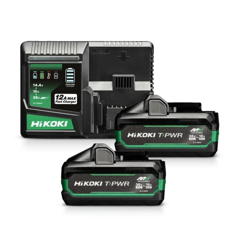 Hikoki | UC36YSL2 Super fast charger for 14.4V - 36V Li-Ion slide-on battery packs with USB charging port-Toolcraft