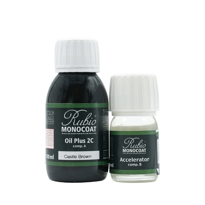 Rubio Kit - Oil Plus 2C - Castle Brown 130ml