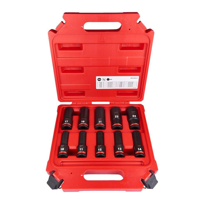 Milwaukee | 1/2" impact socket set deep-10pc