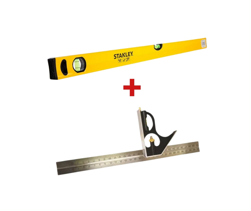 Stanley | Level Classic - Box 800mm -10 + MTS Combination Square 300mm