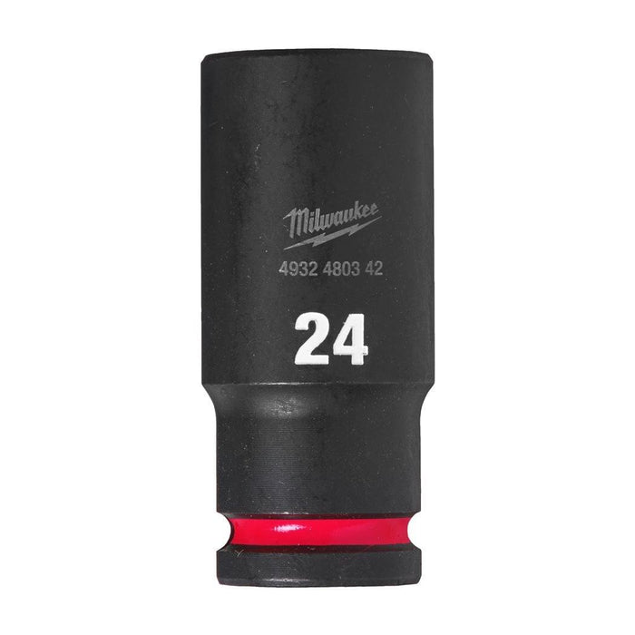 Milwaukee | Shockwave 1/2" Square Deep Socket 24 mm Impact