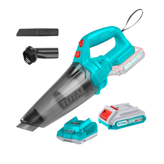 TOTAL | Cordless 20V Vacuum Cleaner 0.5L + Battery & Charger