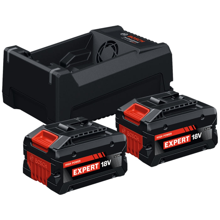 BOSCH STARTER KIT STARTERKIT (2 X EXBA 18V-55) + CHARGER