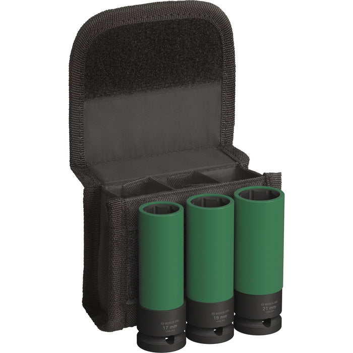 Bosch | Pro Impact Sockets 1/2" Extra Deep 3-pc