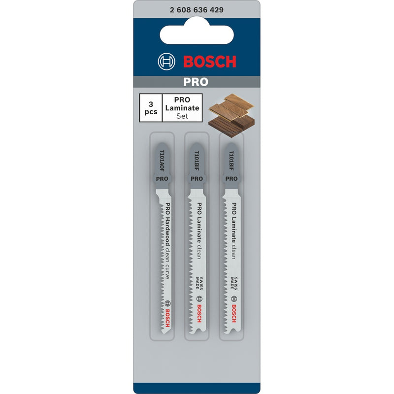 Bosch | Jigsaw Blade Set T 101 BIF (2x), T 101 AOF (1x)-Toolcraft