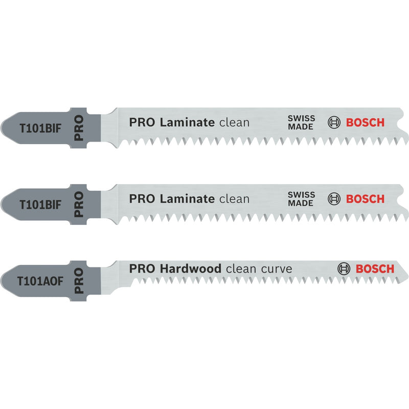 Bosch | Jigsaw Blade Set T 101 BIF (2x), T 101 AOF (1x)-Toolcraft
