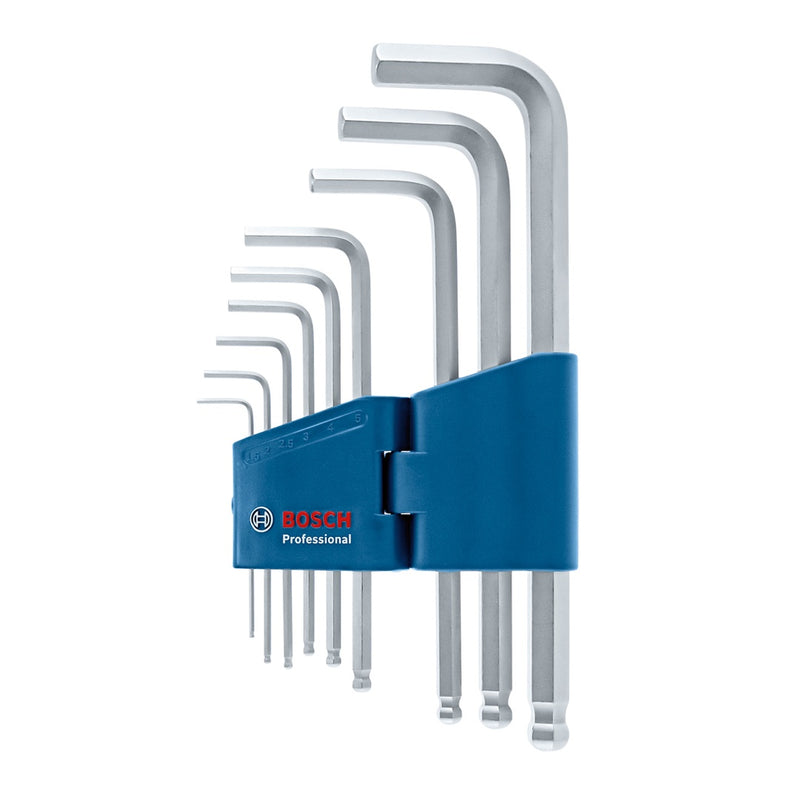 Bosch Professional | Allen Key Hex 9 Pcs-Toolcraft