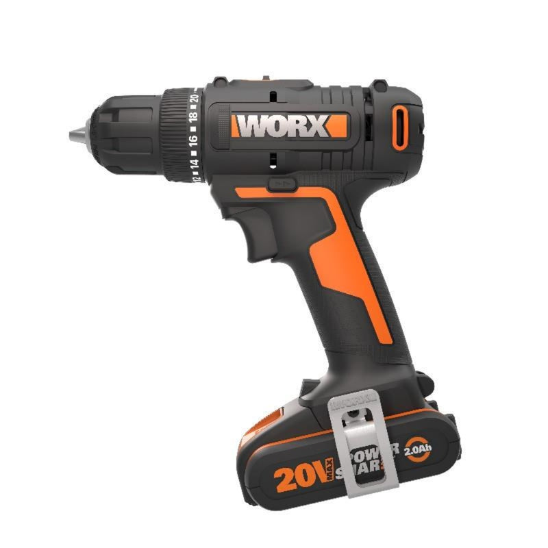 Worx | Impact Drill 10mm 20V Kit with Battery & Charger-Toolcraft