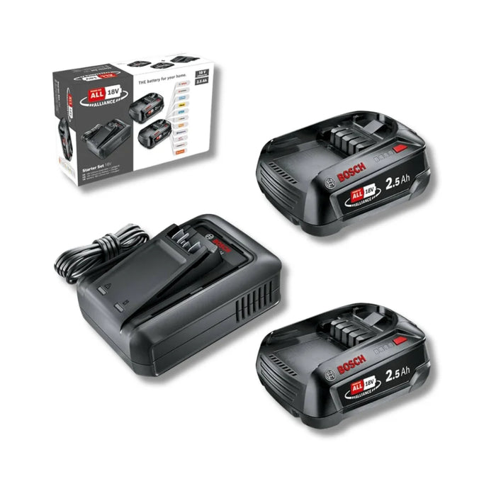 Bosch DIY | Starter Set AL 18V-44 Charger + 2x 2.5 Ah Batteries
