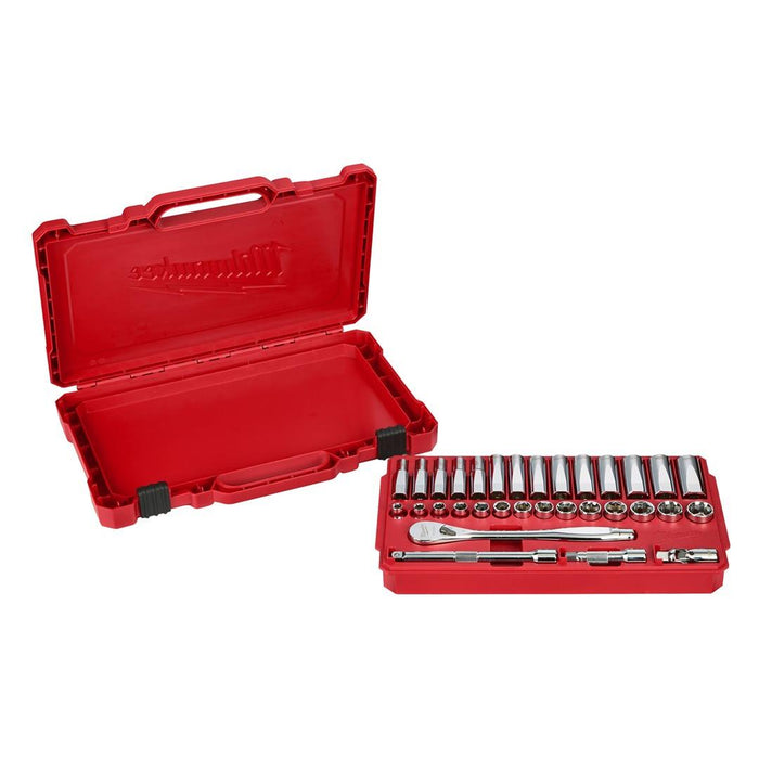 Milwaukee | 3/8 Metric 32 pc Ratchet & Socket PACKOUT Set