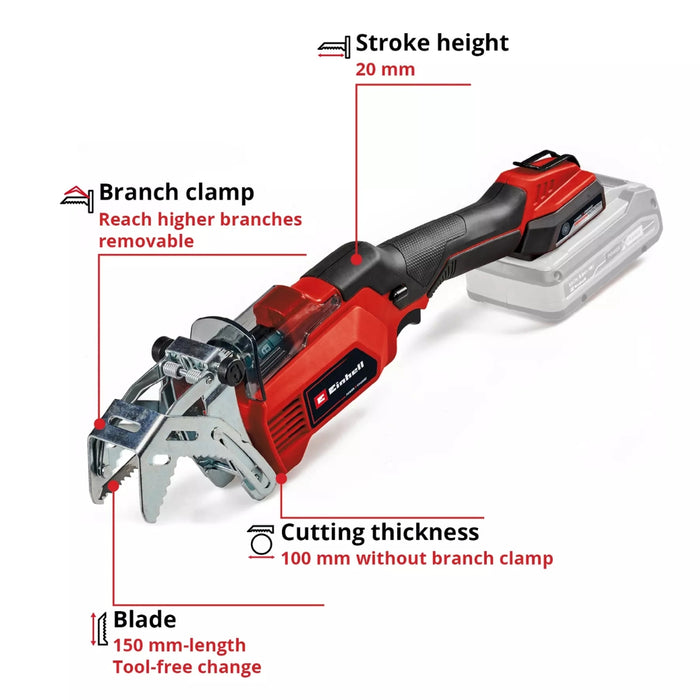 Einhell Cordless Pruning Saw GE-GS 18/150 Li-Solo