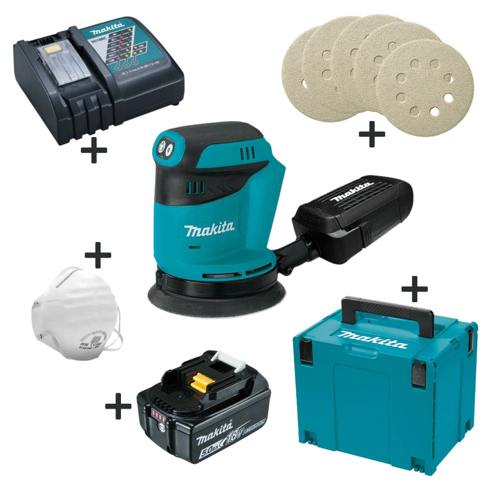 Makita DBO180Z Cordless Sander + Acc + Systainer