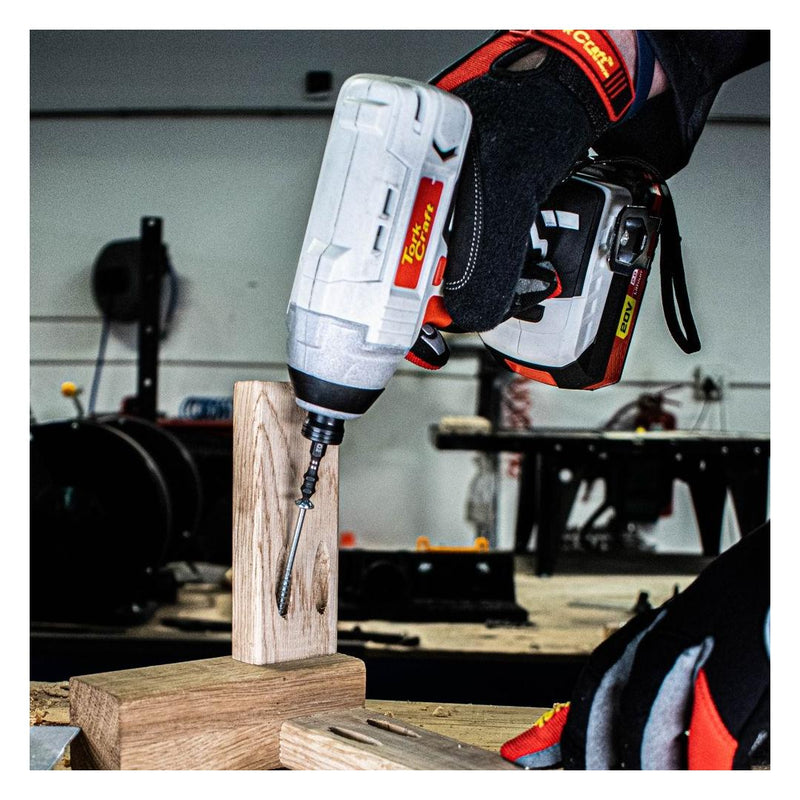Tork Craft | Drill &amp; Impact Driver Twin Pack 20v 2 X 2.0ah Bat Std Charg Carry Bag-Toolcraft