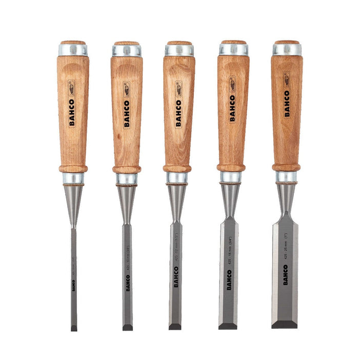 Bahco | Chisel Set 5pc Wood Handle 6-10-12-18-25mm