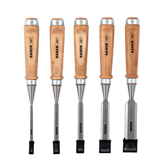 Bahco | Chisel Set 5pc Wood Handle 6-10-12-18-25mm
