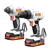 Tork Craft | Drill &amp; Impact Driver Twin Pack 20v 2 X 2.0ah Bat Std Charg Carry Bag-Toolcraft