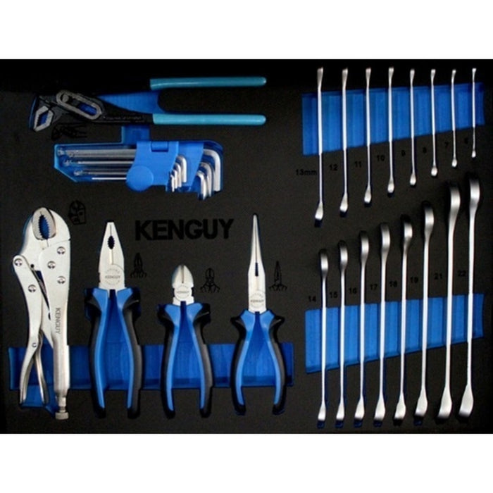 KENGUY 155PC 6 DRAWER ROLLER CABINET