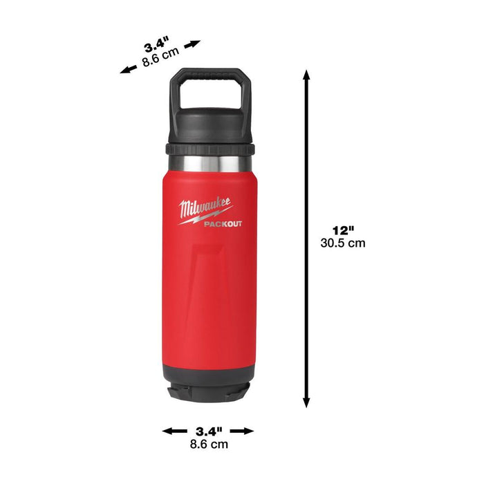 Milwaukee | Packout Bottle 710 ml Chug Lid Red