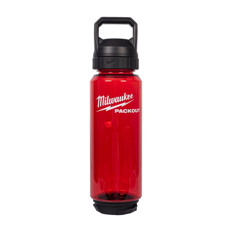 Milwaukee | PACKOUT 1005ML PLASTIC BOTTLE CHUG LID RED-Toolcraft