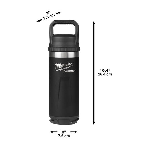 Milwaukee | Packout Bottle 710 ml Chug Lid Black-Toolcraft