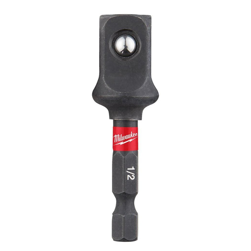 Milwaukee | Adaptor 1/4" Hex - 1/2" Square - 1pc Impact Socket-Toolcraft