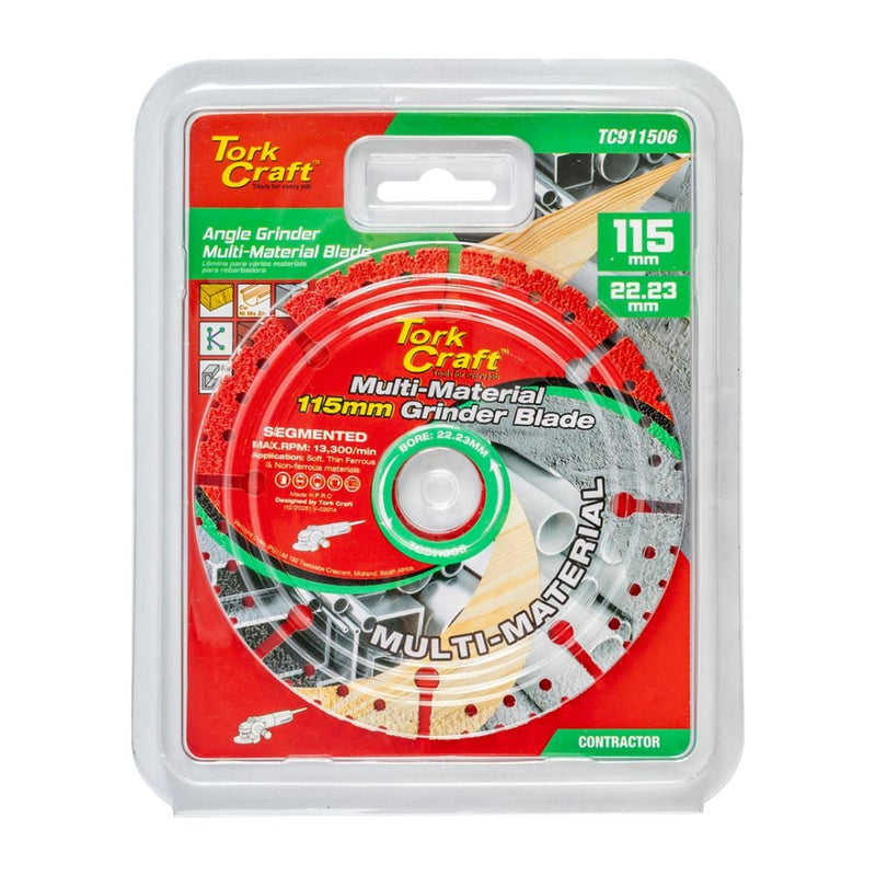 Tork Craft Multi Material Cutting Blade 115mm x 22.23mm-Toolcraft