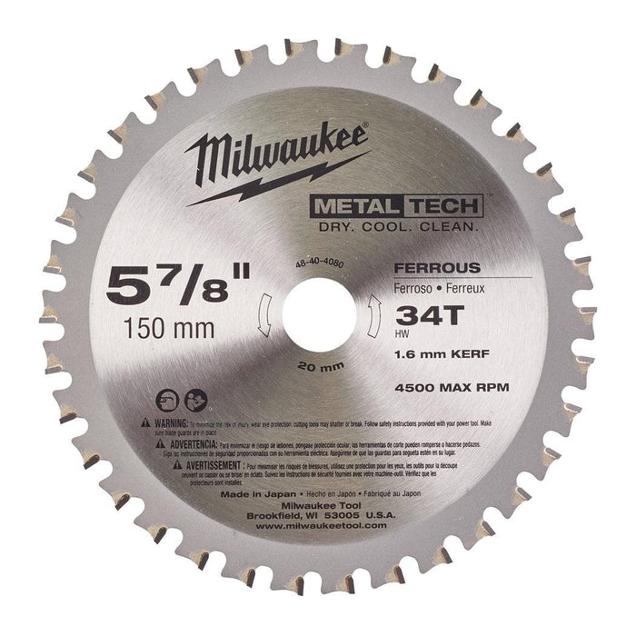 Milwaukee | F 150 x 20 x 34 - 1 pc Circ Saw Metal Blade