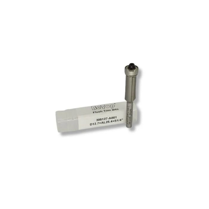 Betop | Flush Trim, 12.70 X 25.4mm - Bottom Bearing - 1/4" Shank