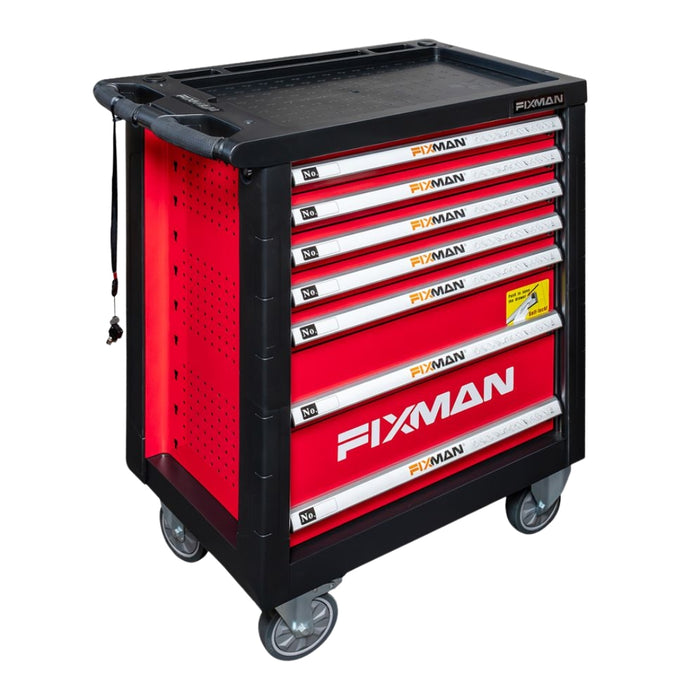 Fixman | 7 Drawer Ind. Roller Cabinet With 133pc Mechanics Tool Set