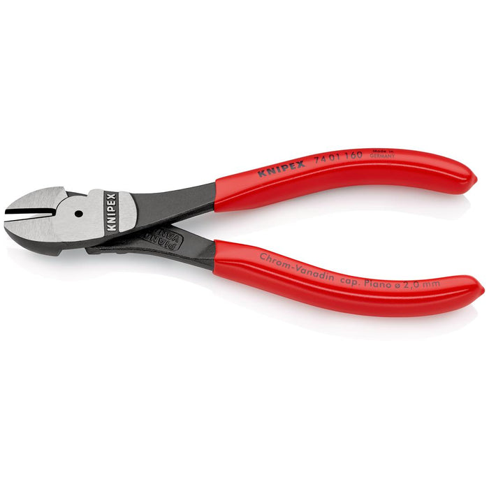 Knipex | Plier Diagonal Cut: Hi-Leverage - 160mm PVC