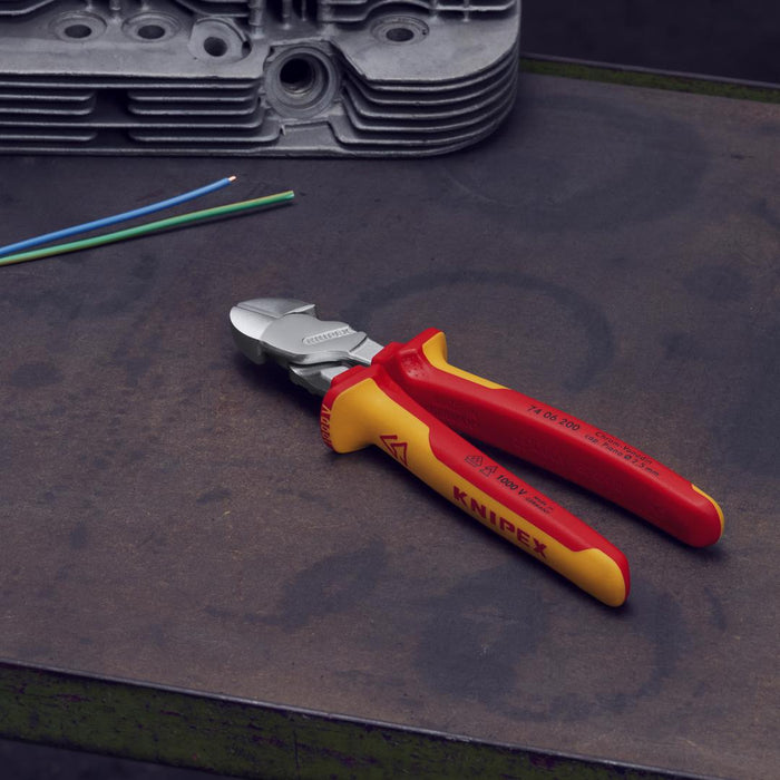 Knipex | VDE Plier Diagonal Cut: Hi-Leverage - 200mm