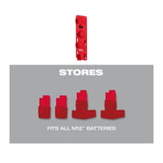 Milwaukee | PACKOUT M12 Battery Holder - 1pc-Toolcraft