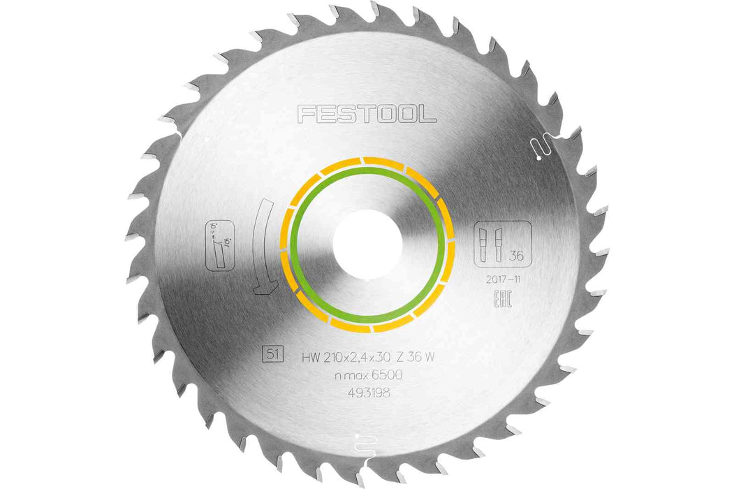 Festool | Saw blade HW 210x2,4x30 W36 WOOD UNIVERSAL