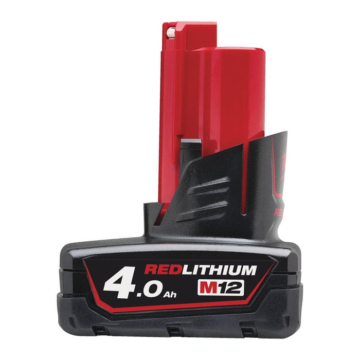Milwaukee  B4 M12 4.0Ah REDLINK Battery / Overload Protection / Temperature Management System / Over-discharge protection