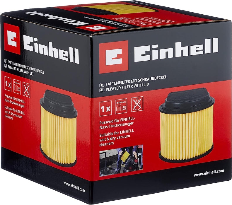 Einhell | Pleated Filter + Lid (TC-VC1930S)